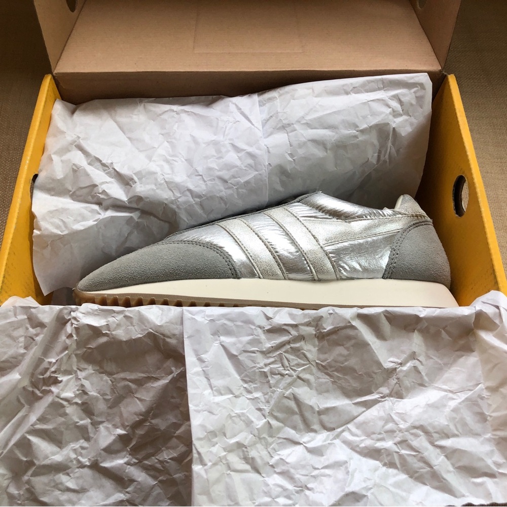 Gola Boston 78 Sneaker Athletic Shoes Silver - Picture 2 of 2